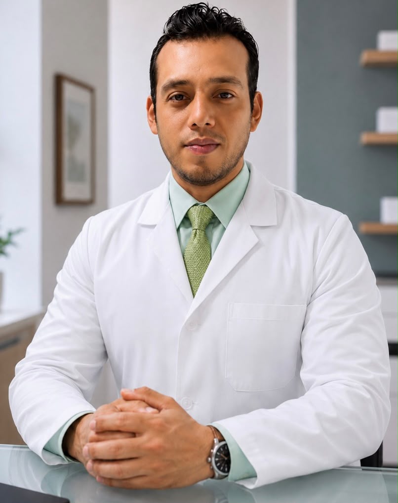 Dr. Manuel Flores Hernández, médico general en Tlaxcalancingo, Puebla
